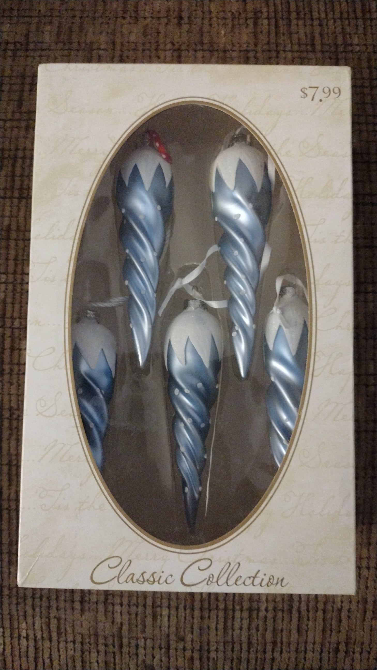 GS Blue Christmas Ornaments